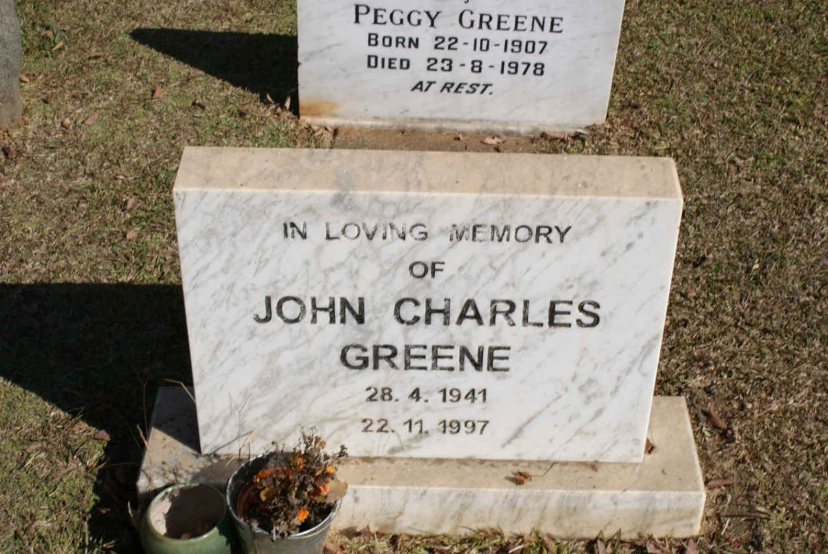 GREENE John Charles 1941-1997 :: GREENE Peggy 1907-1978