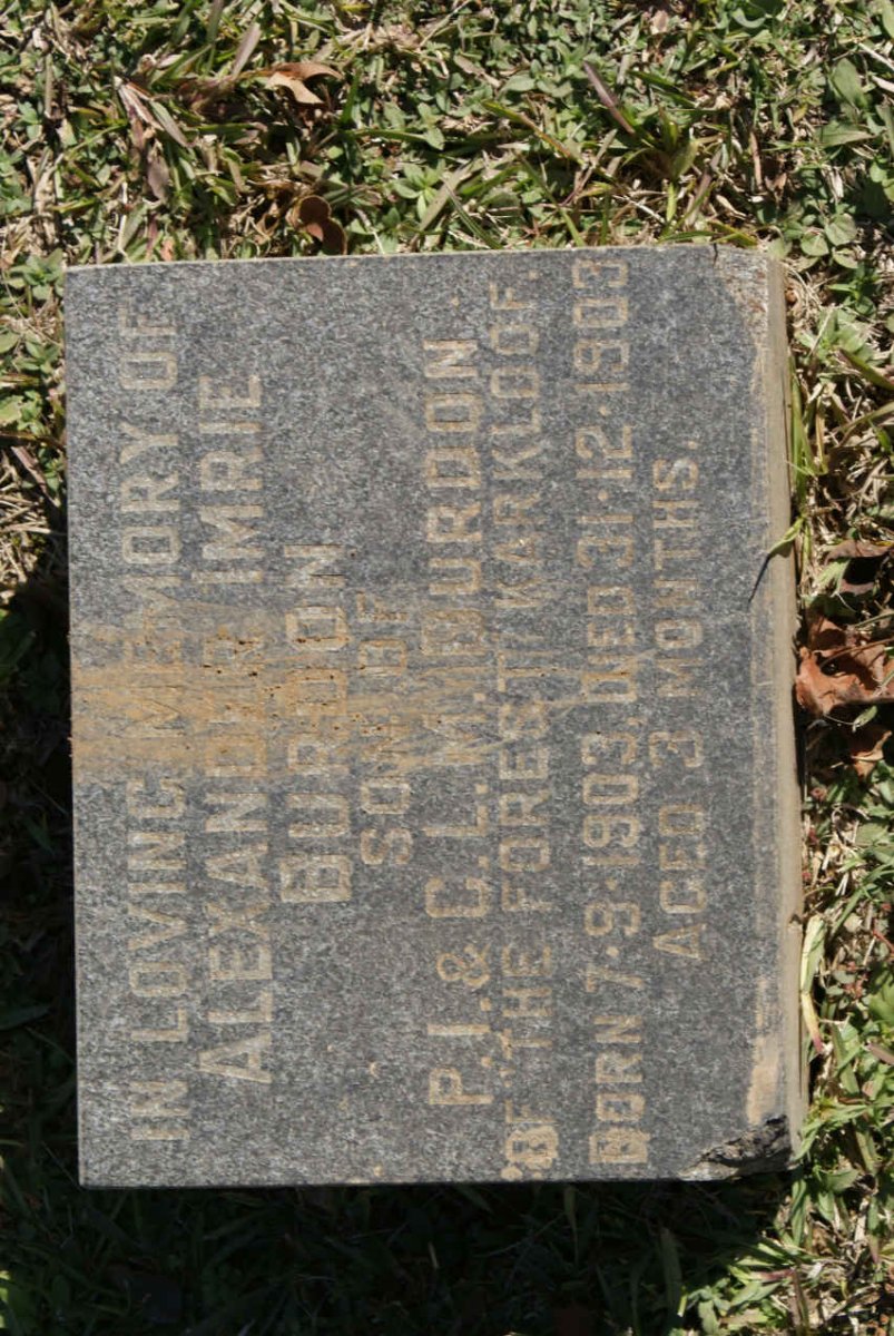 BURDON Alexander Imrie 1903-1903