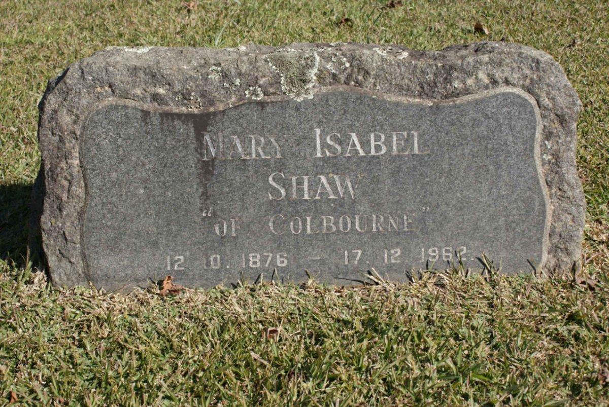 SHAW Mary Isabel 1876-1962