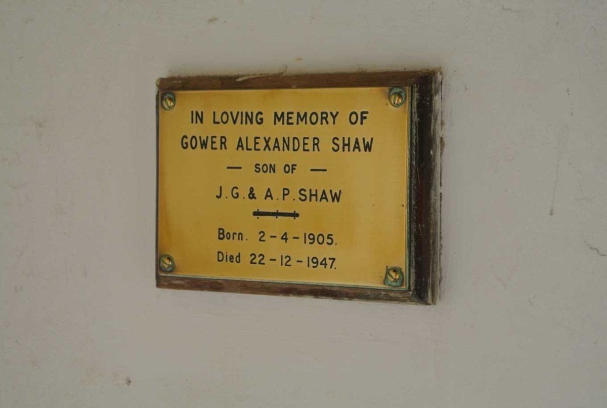 SHAW Gower Alexander 1905-1947
