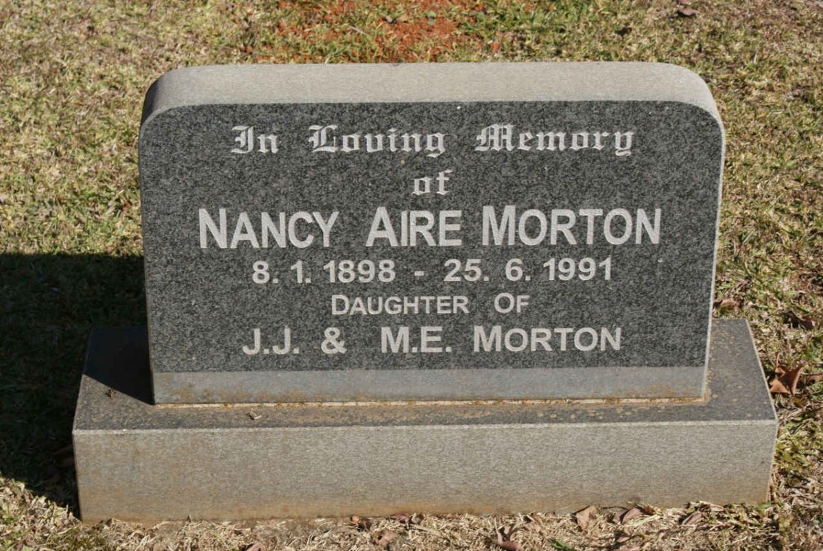 MORTON Nancy Aire 1898-1991