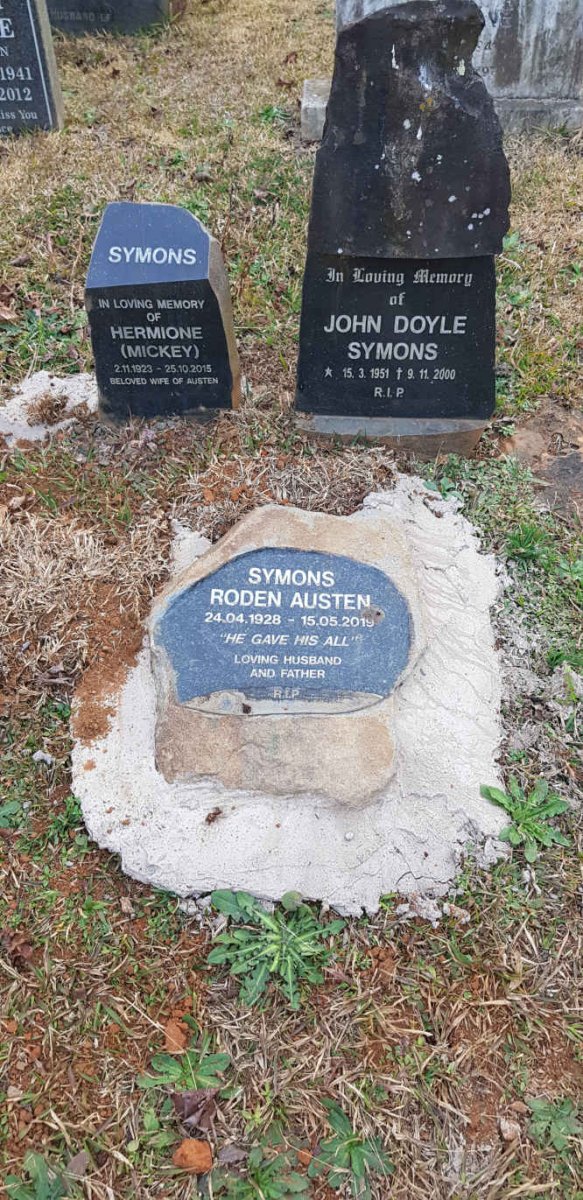 SYMONS Roden Austen 1928-2019 &amp; Hermoine 1923-2015 :: SYMONS John Doyle 1951-2000
