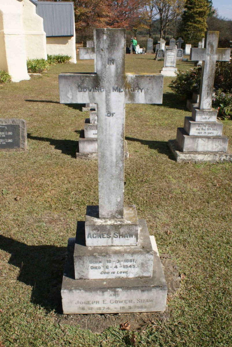 SHAW Joseph E. Gower 1874-19?3 &amp; Agnes 1881-1945