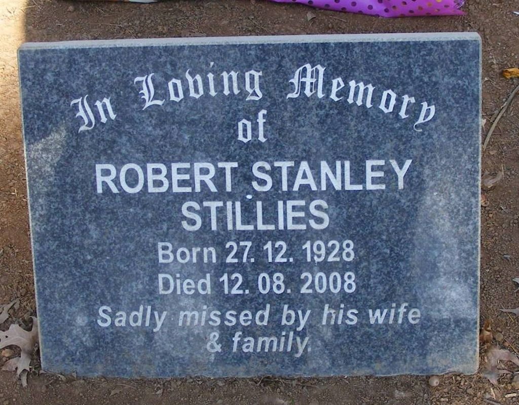 STILLIES Robert Stanley 1928-2008