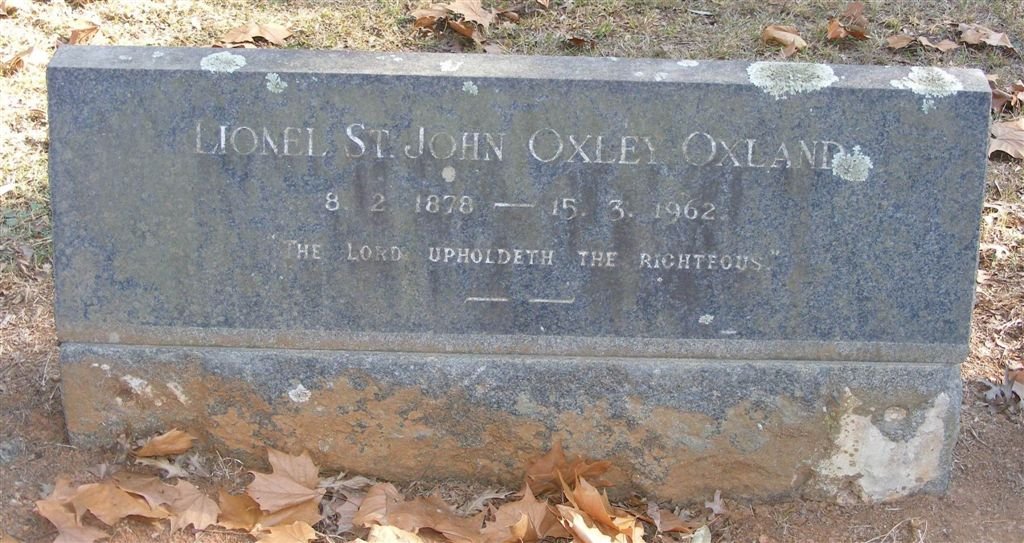OXLAND Lionel St John Oxley 1878-1962
