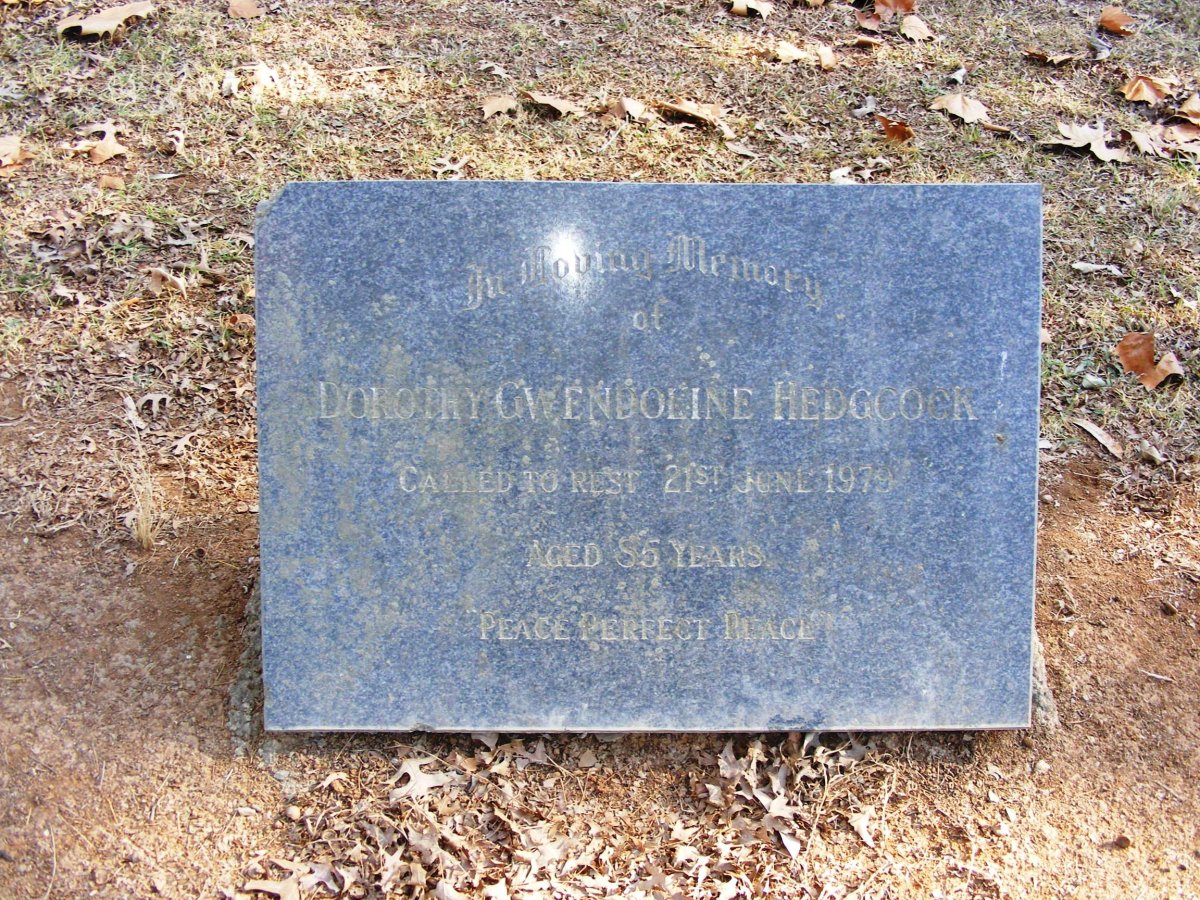 HEDGCOCK Dorothy Gwendoline -1979
