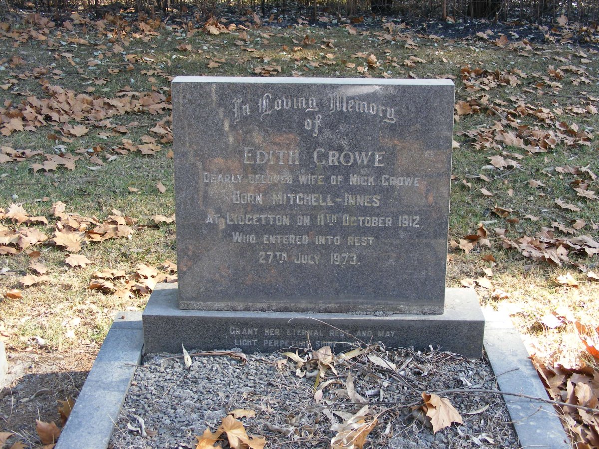 CROWE Edith nee MITCHELL-INNES 1912-1973
