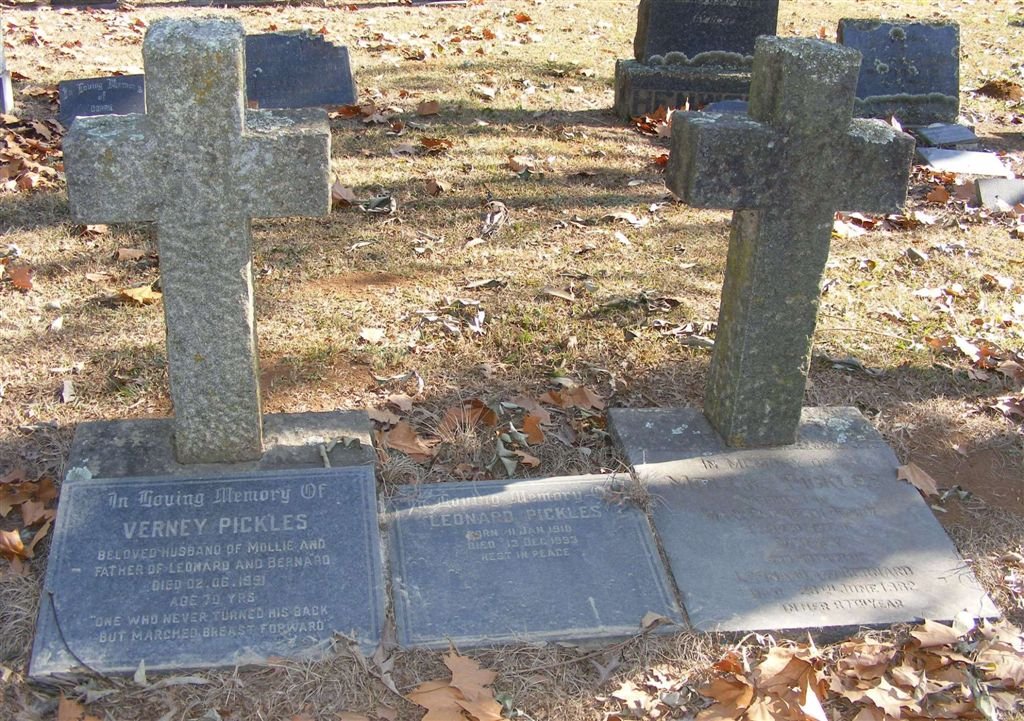 PICKLES Verney -1991 &amp; Molly -1982 :: PICKLES Leonard 1919-1993
