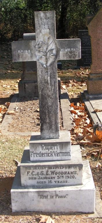 WOODHAMS Rupert Frederick Vernon -1920