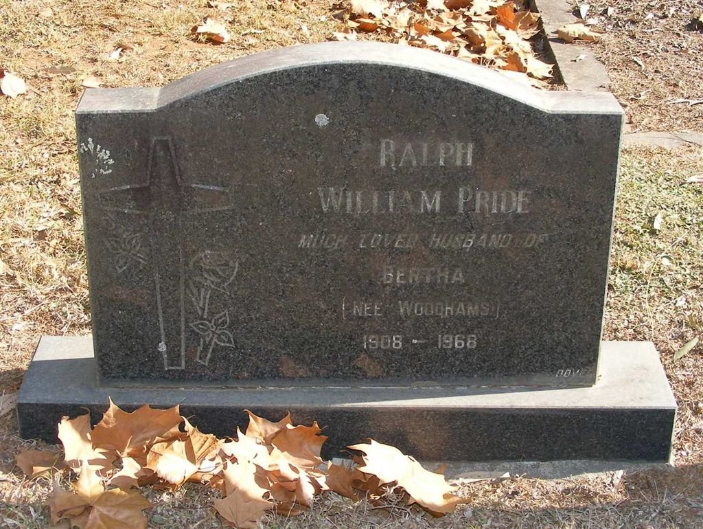 PRIDE Ralph William 1908-1968