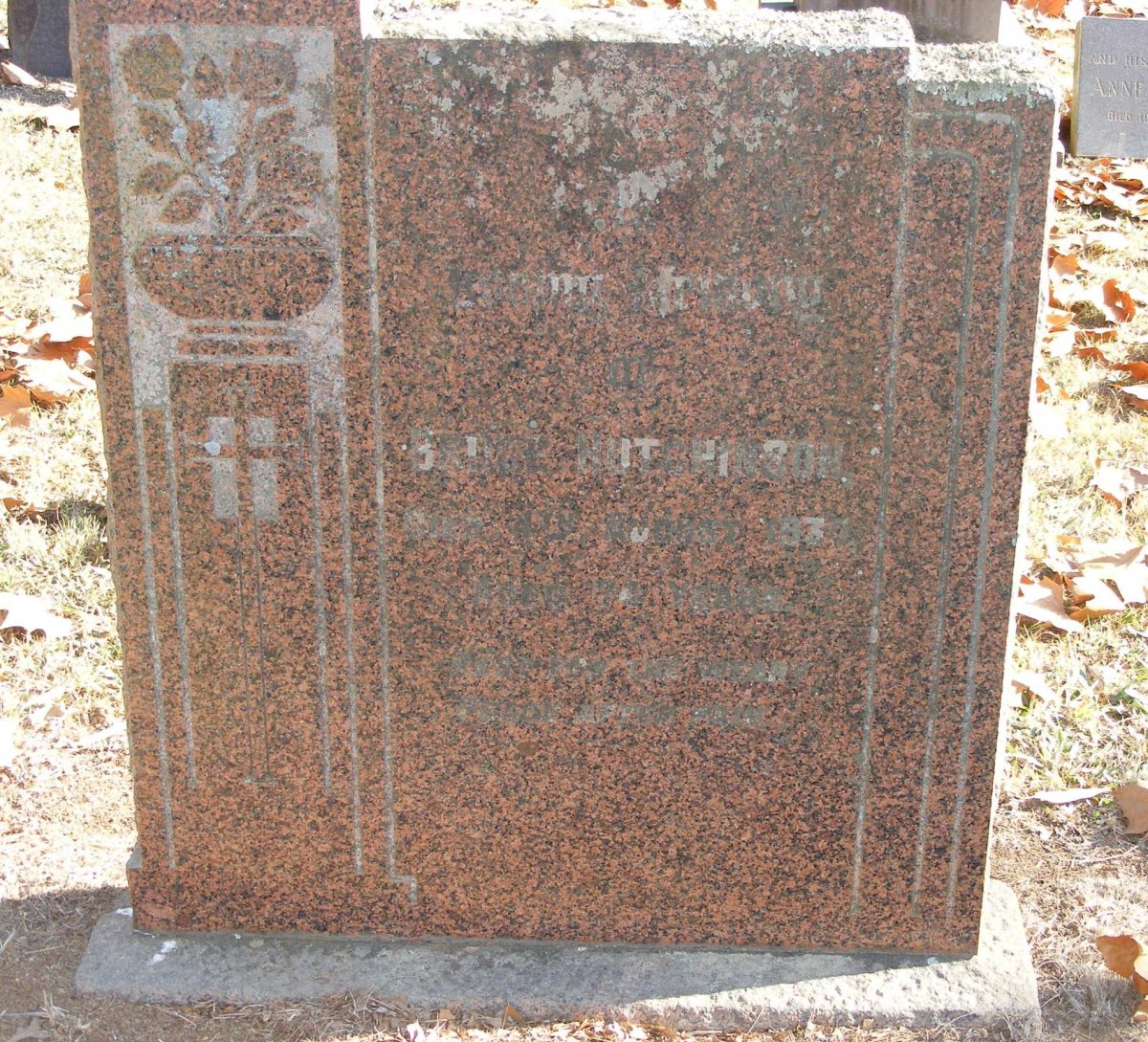 HUTCHINSON Bruce -1937