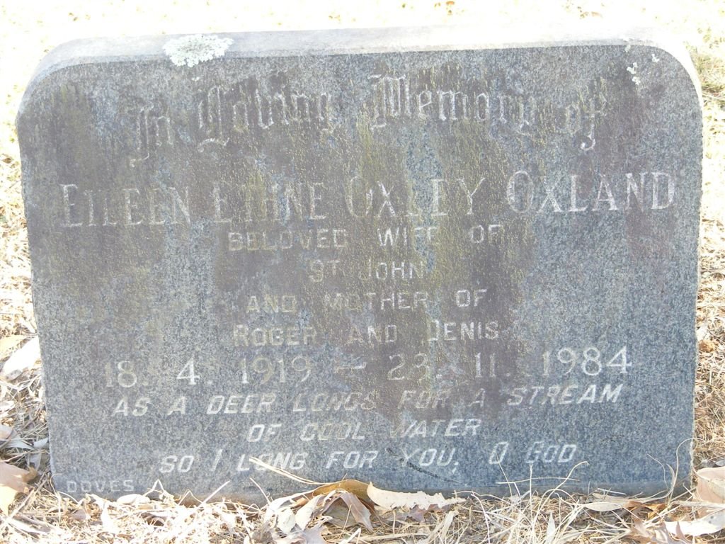 OXLAND Eileen Ethne 1919-1984