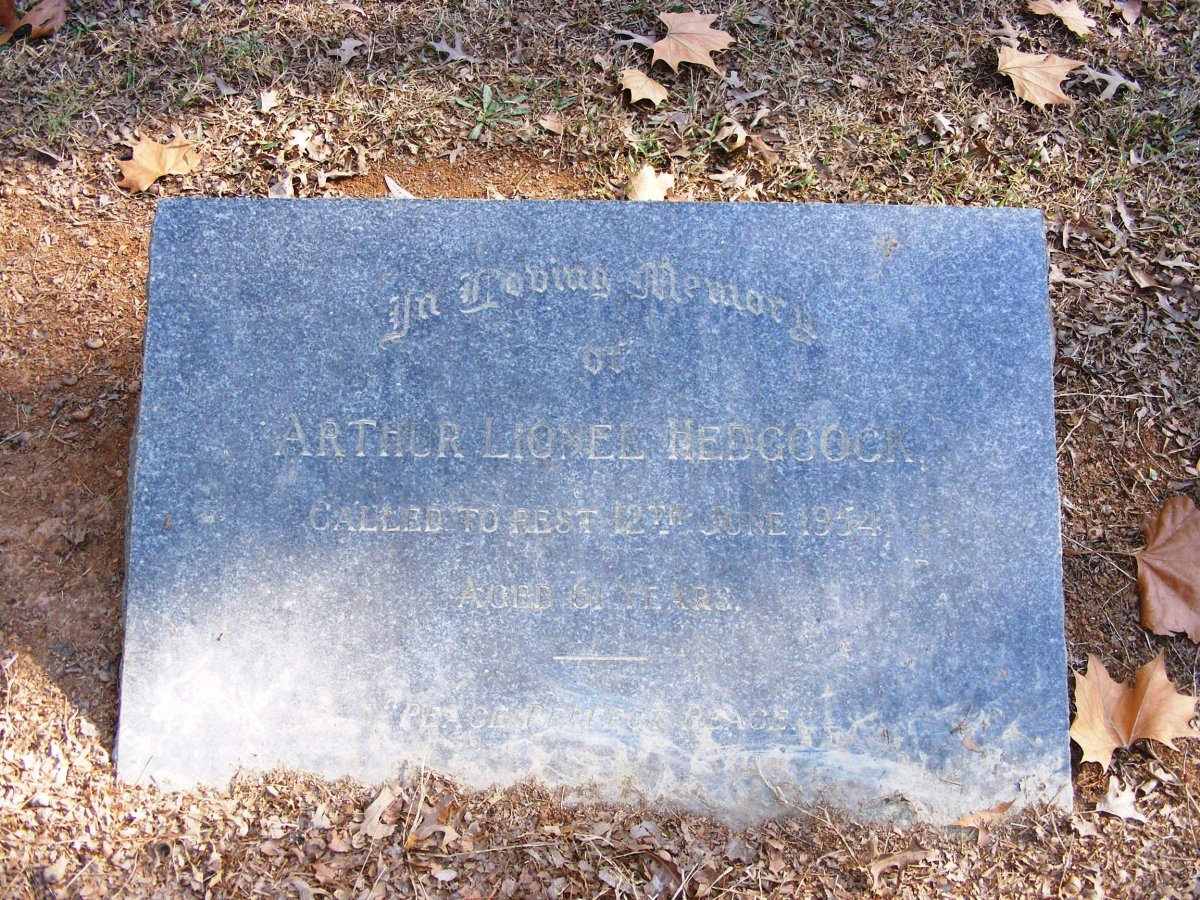 HEDGCOCK Arthur Lionel -1954