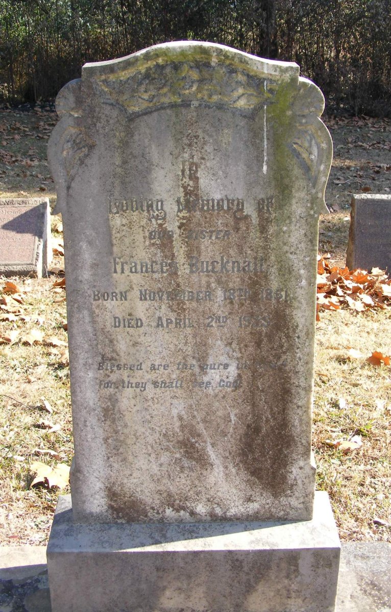 BUCKNALL Frances 1851-19??