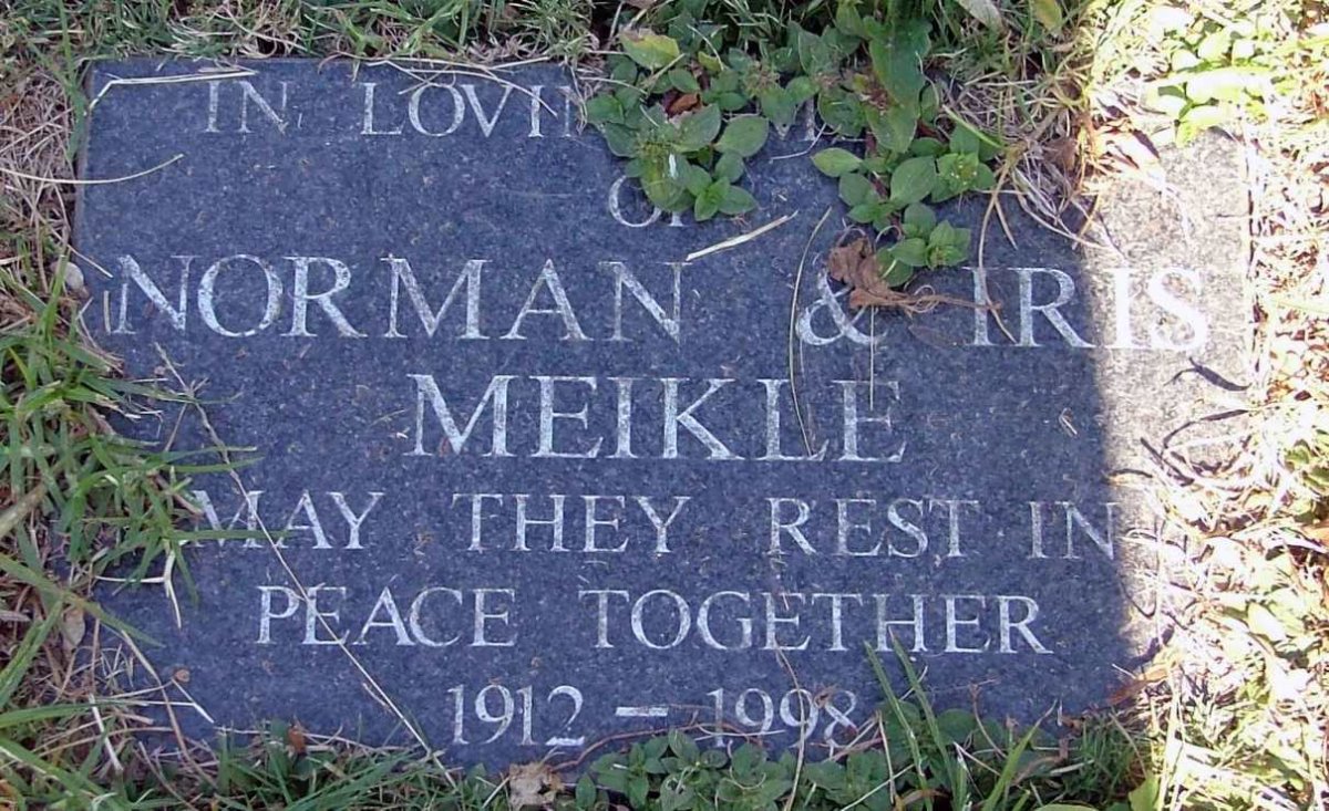 MEIKLE Norman 1912-1998 &amp; Iris 1912-1998