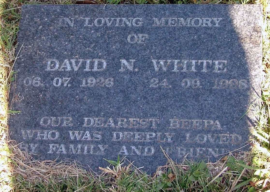 WHITE David N. 1926-1998