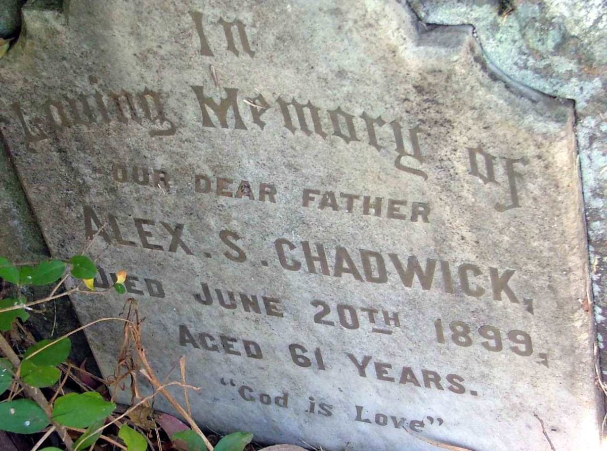 CHADWICK Alex. S. -1899