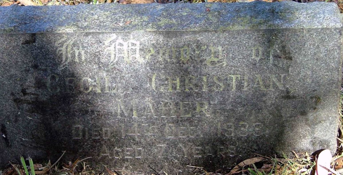 MAHER Cecil Christian -19??