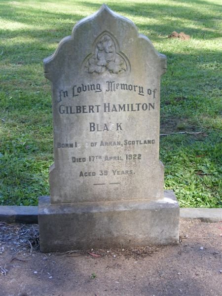 BLACK Gilbert Hamilton - 1922