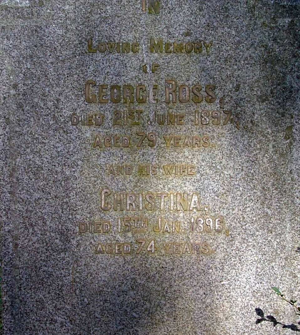 ROSS George -1897 &amp; Christina -1896