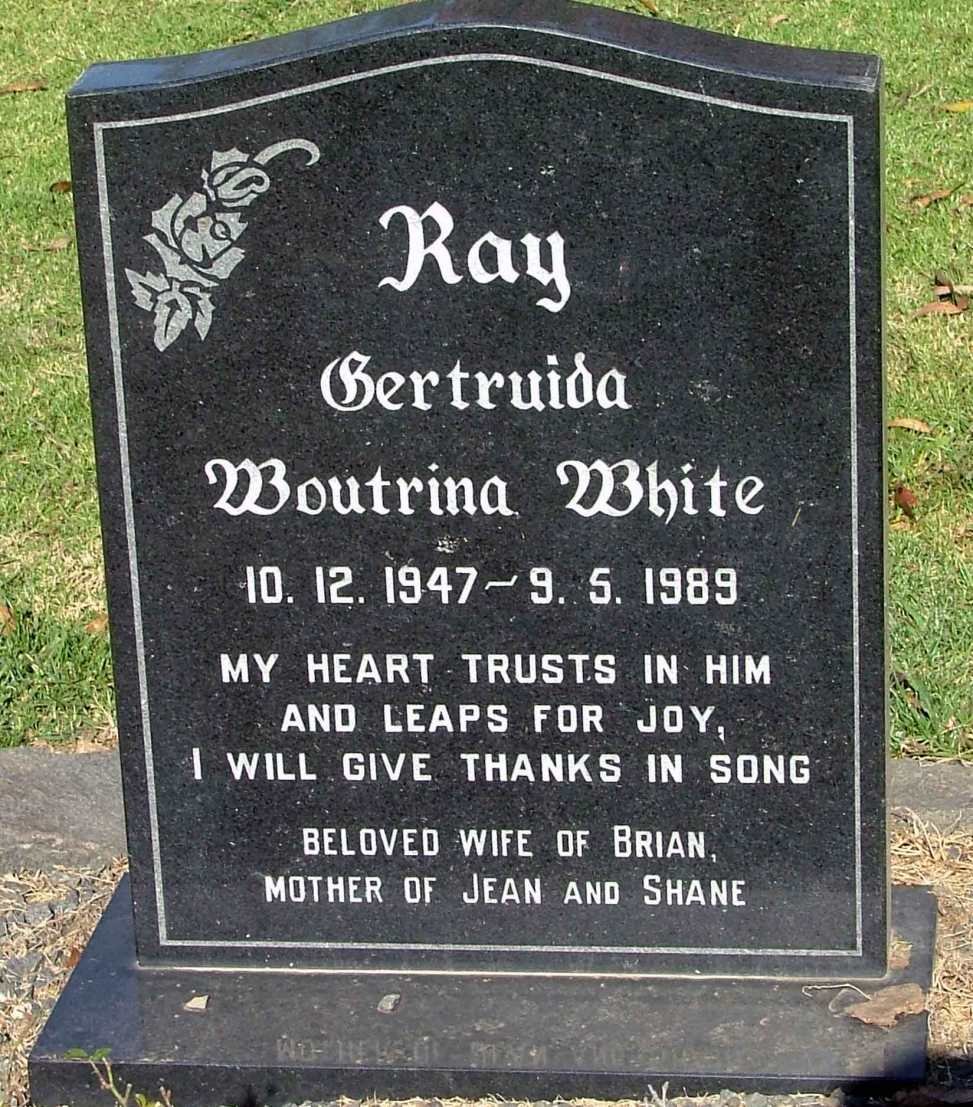 WHITE Gertruida Woutrina  1947-1989