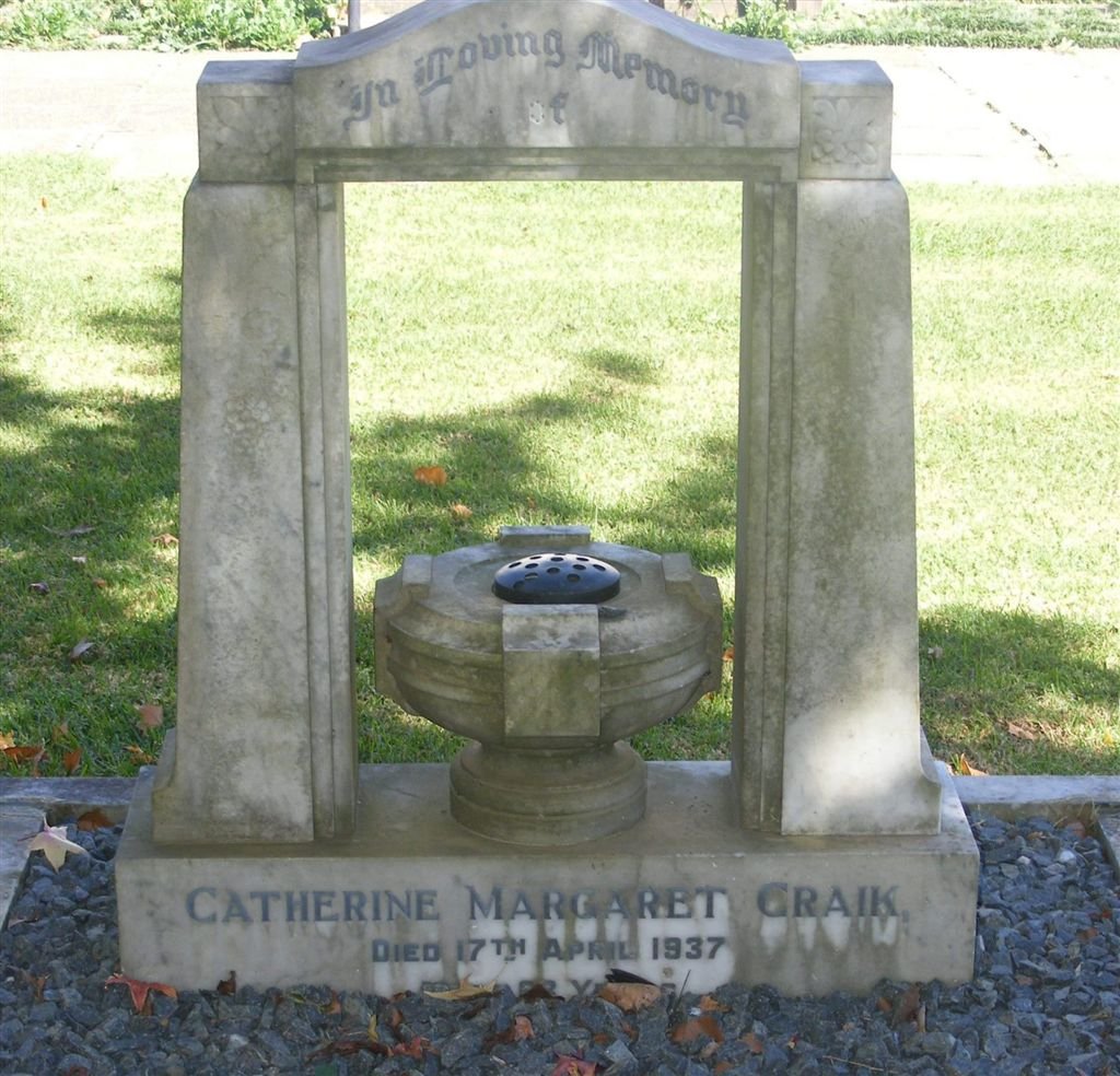 CRAIK Catherine Margaret -1937