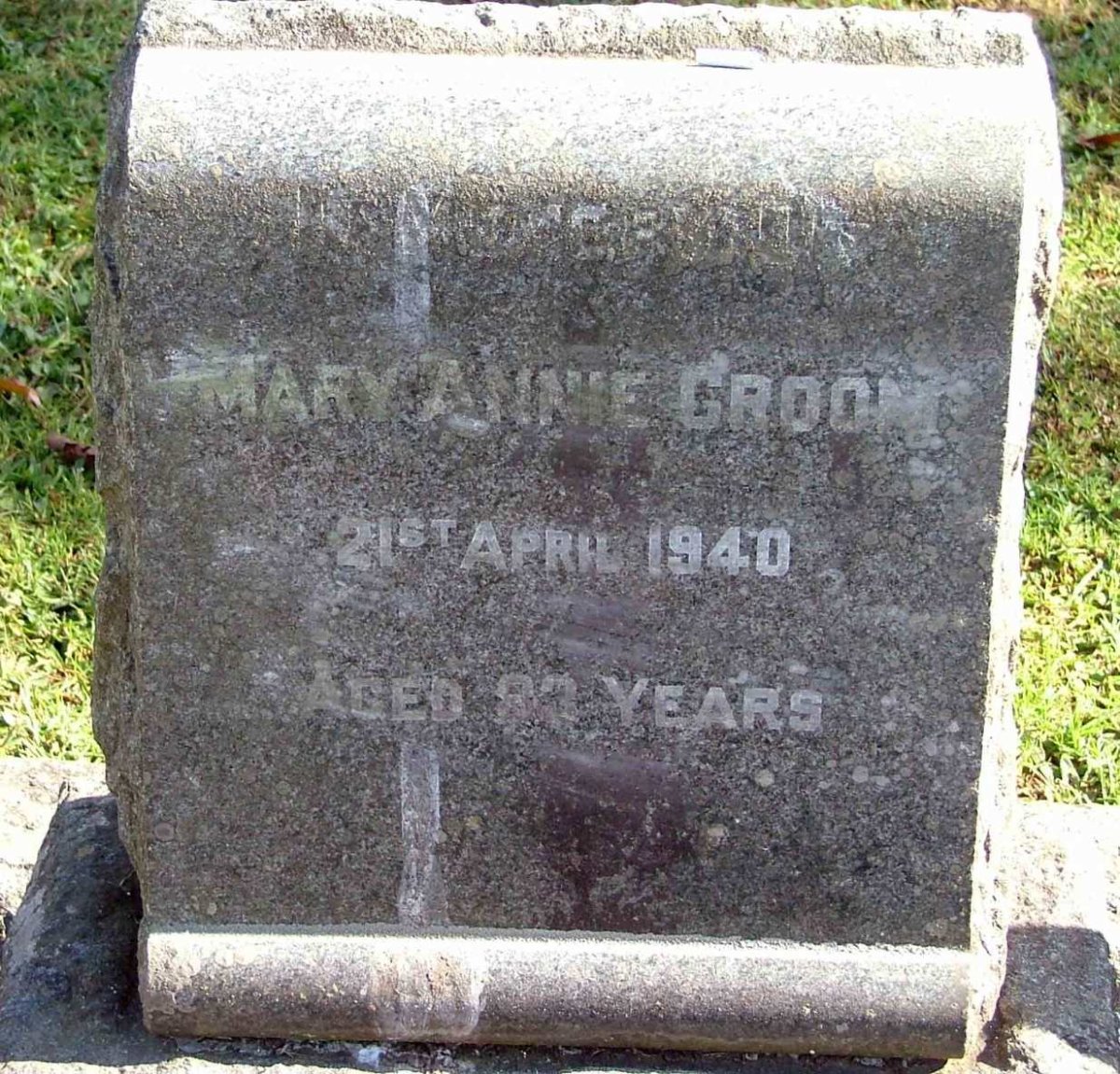 GROOM Mary Ann -1940