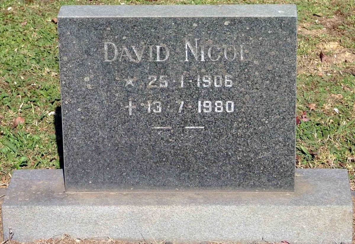 NICOL David 1906-1980
