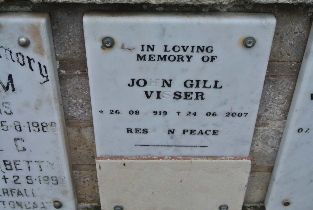 VISSER John Gill 1919-2007