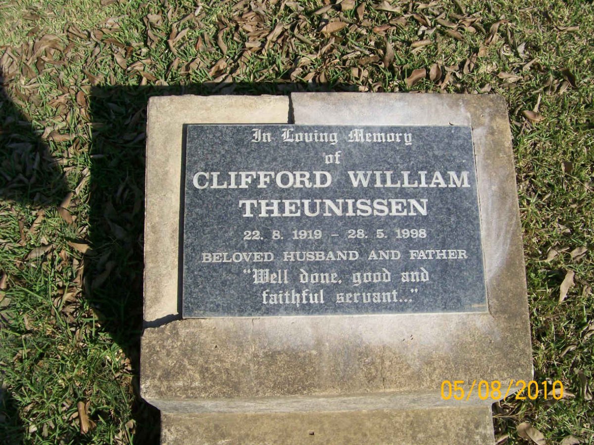 THEUNISSEN Clifford William 1919-1998