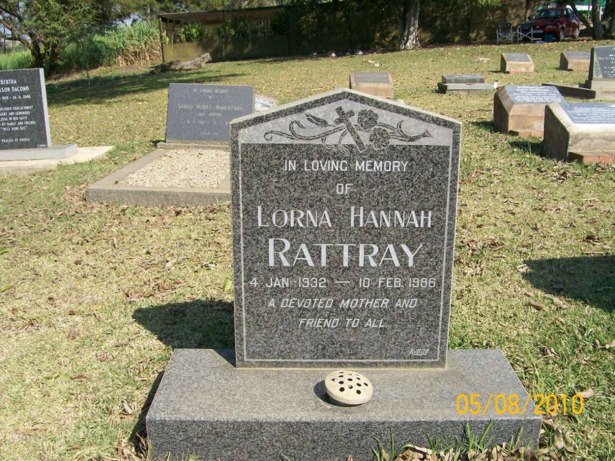 RATTRAY Lorna Hannah 1932-1986