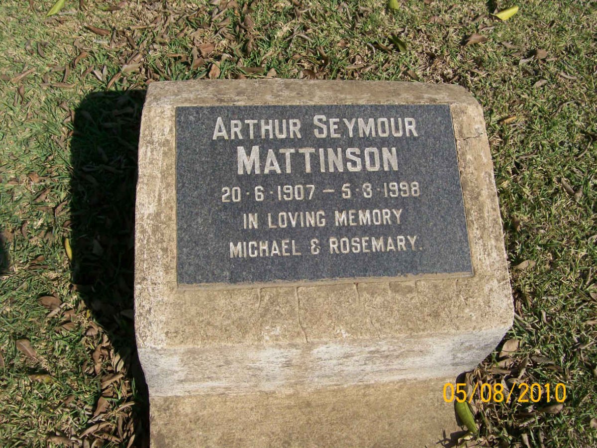 MATTINSON Arthur Seymour 1907-1998