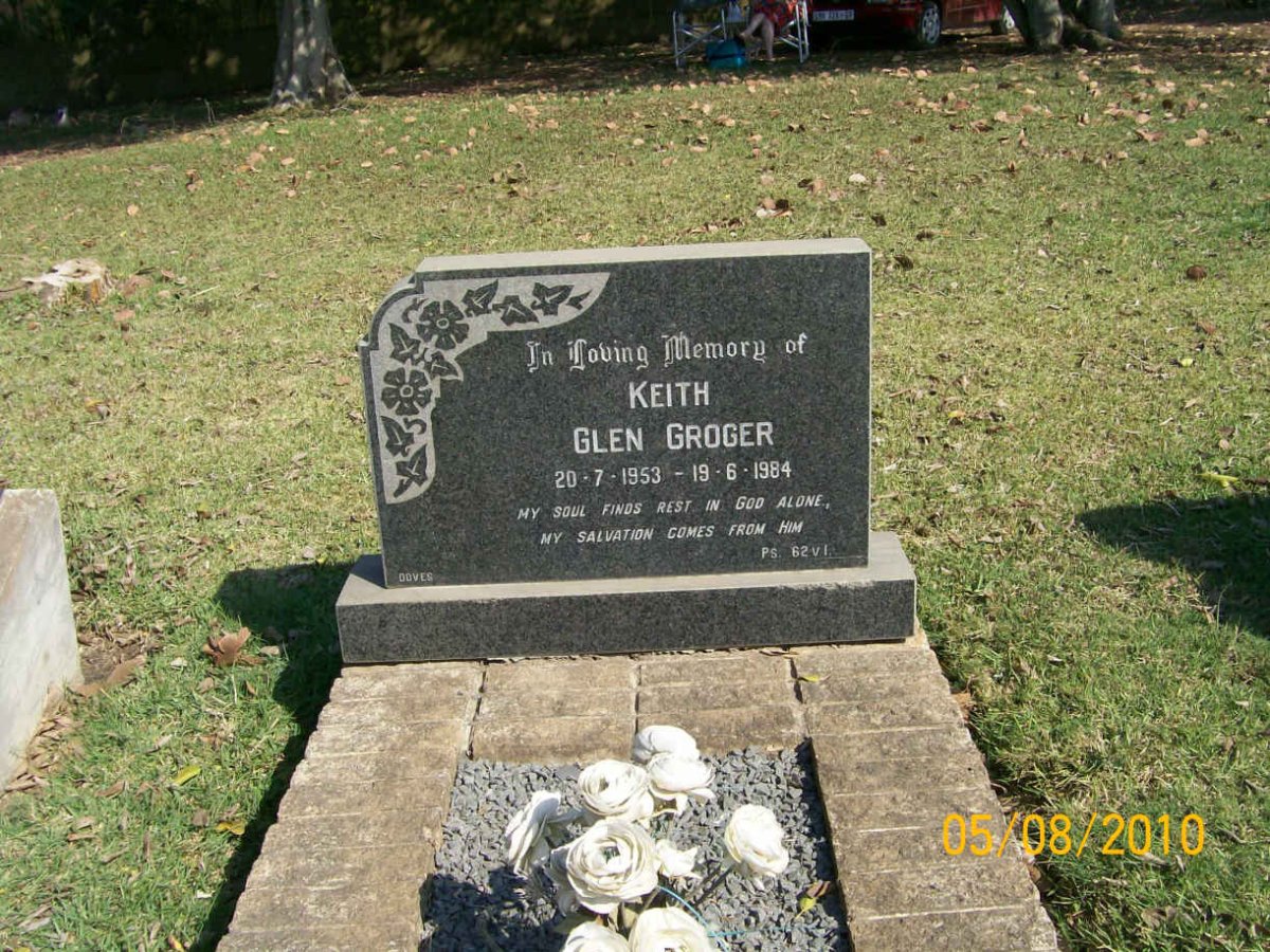 GROGER Keith Glen 1953-1984