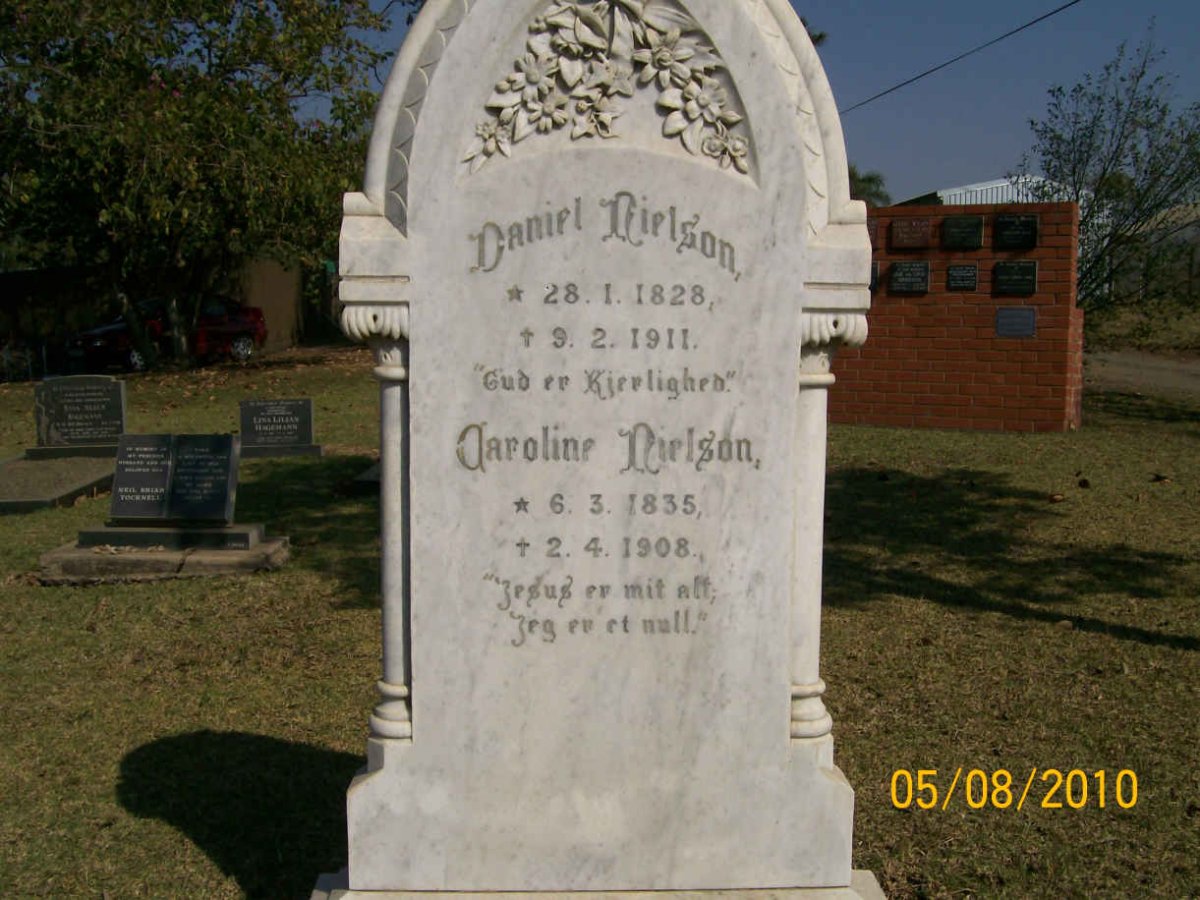 NIELSON Daniel 1828-1911 &amp; Caroline 1835-1908