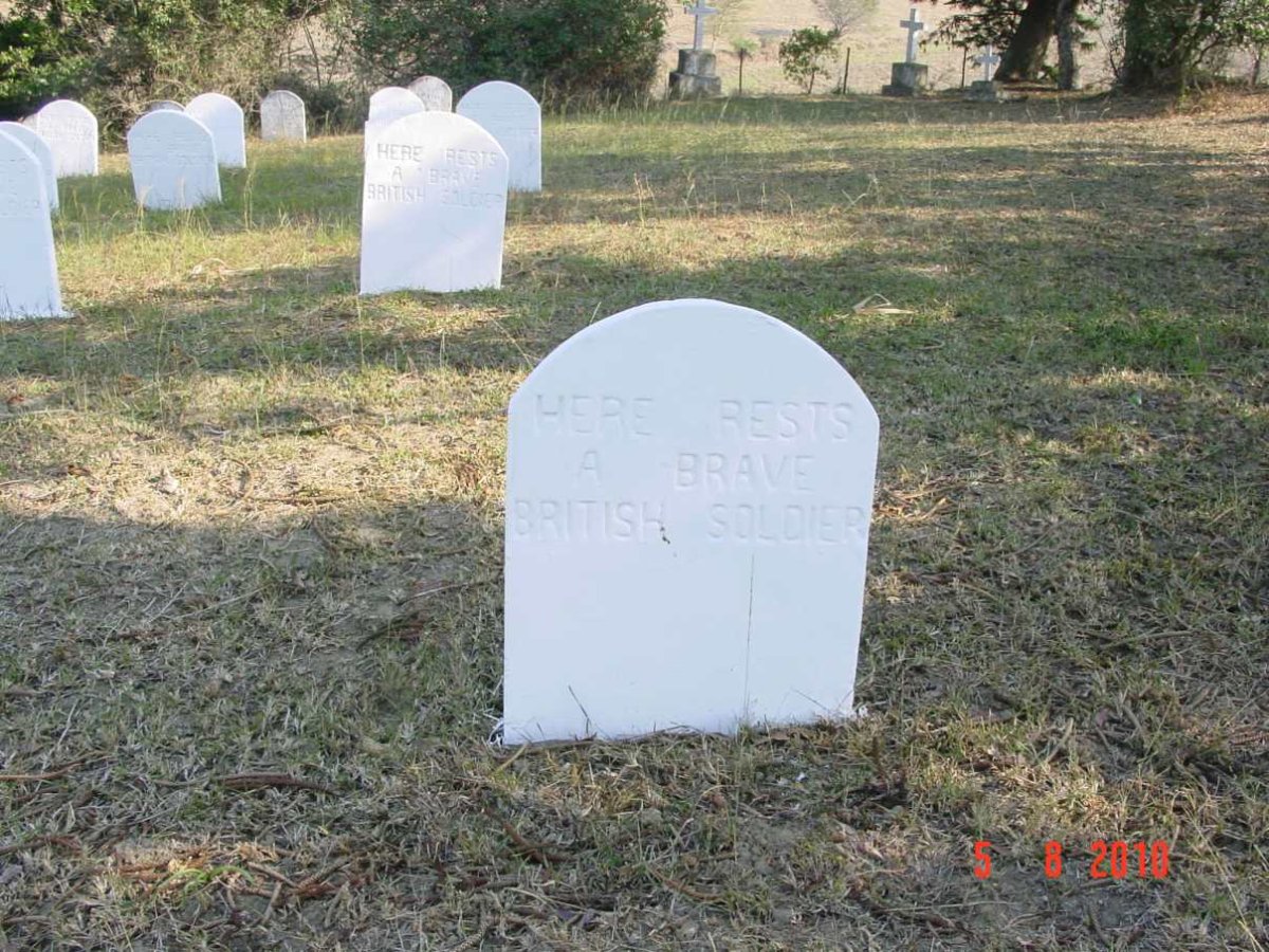 4. Here rest a brave British Soldier
