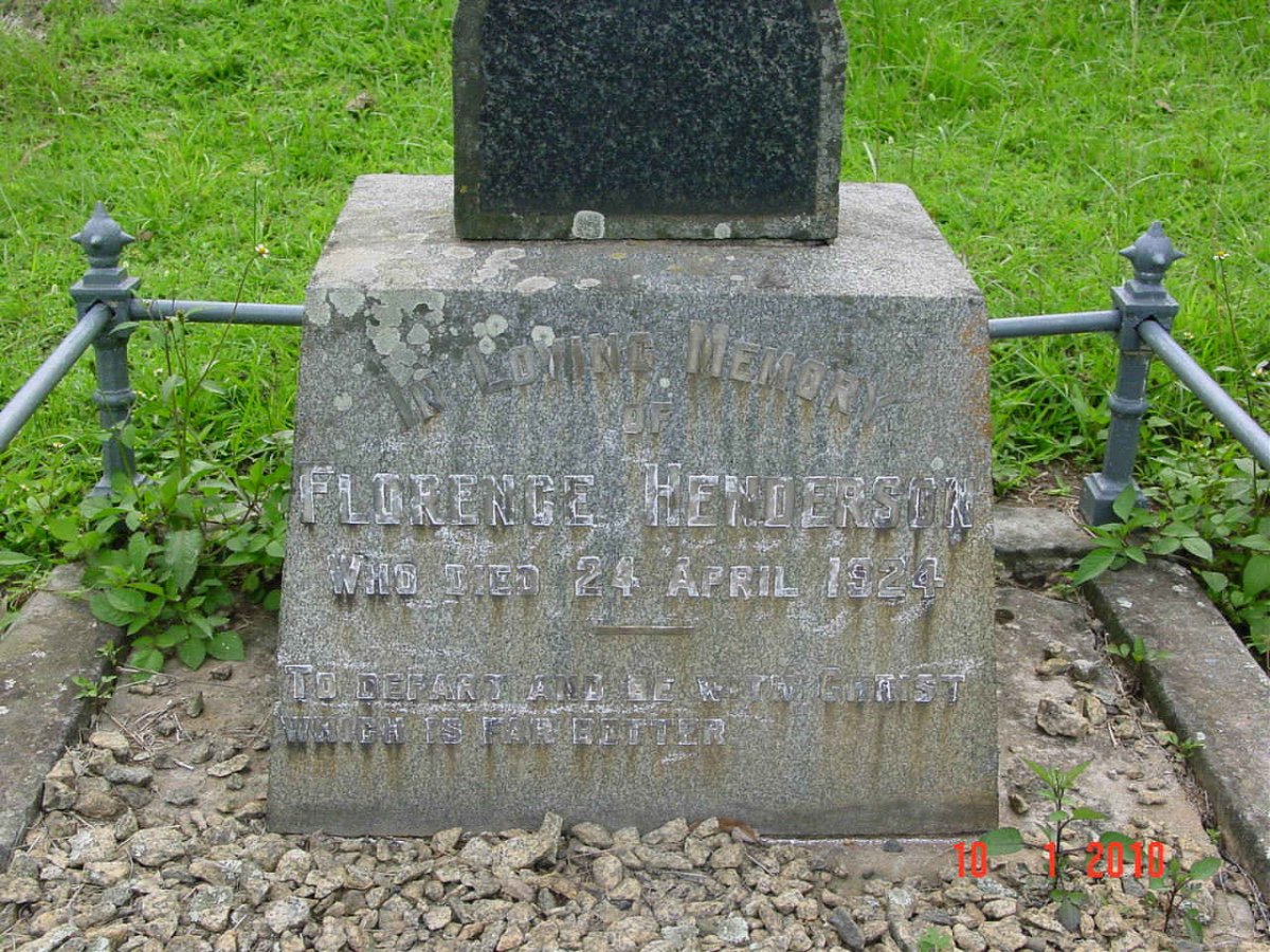 HENDERSON Florence  -1924