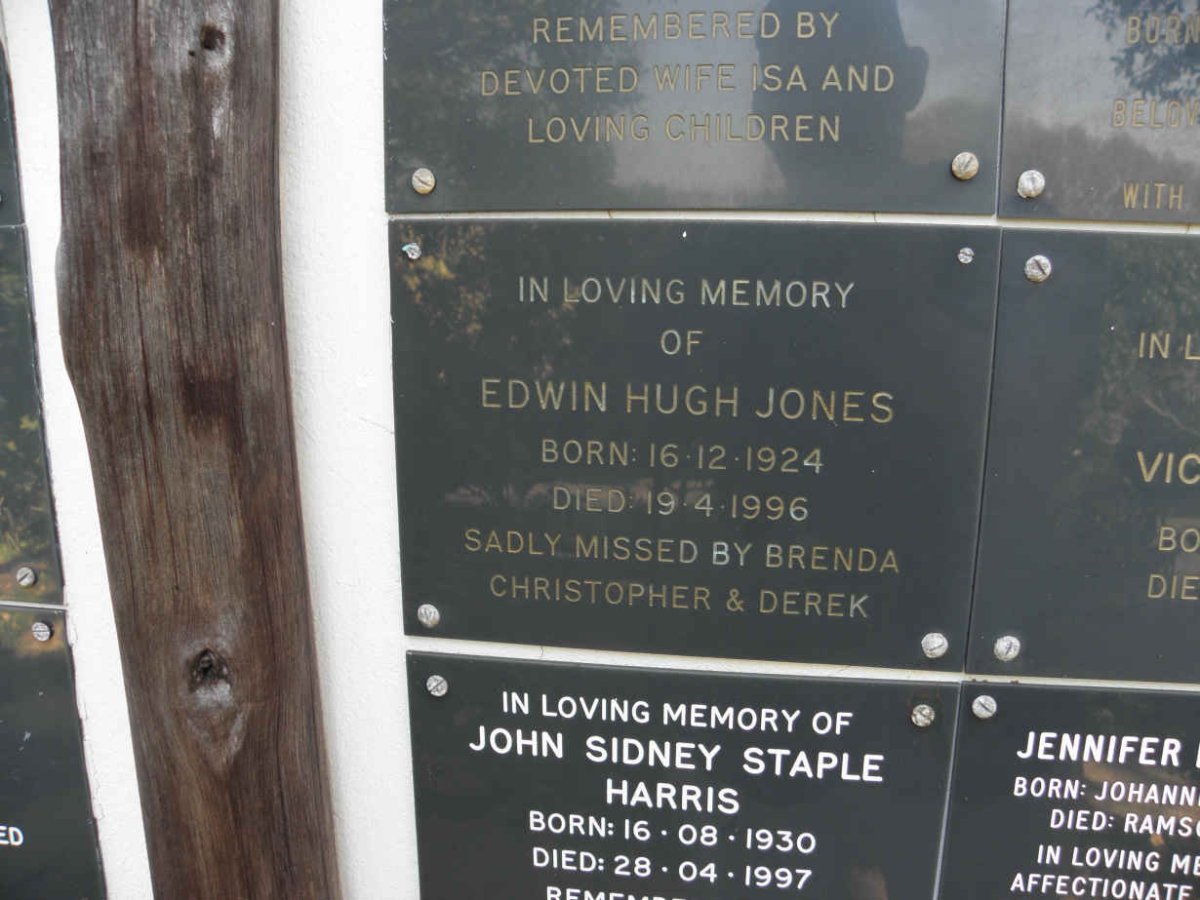 JONES Edwin Hugh 1924-1996