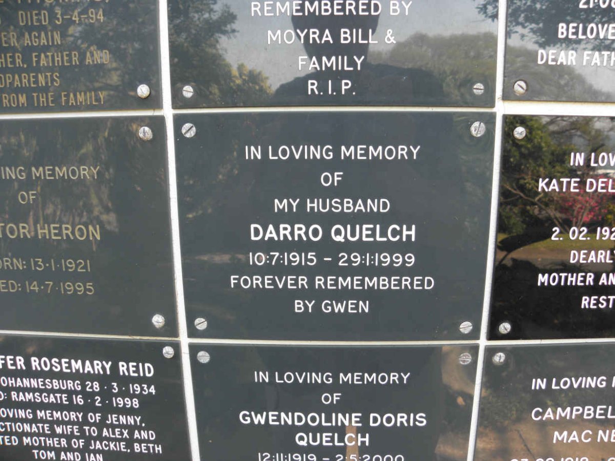 QUELCH Darro 1915-1999