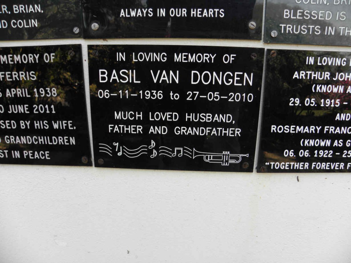 DONGEN Basil, van 1936-2010