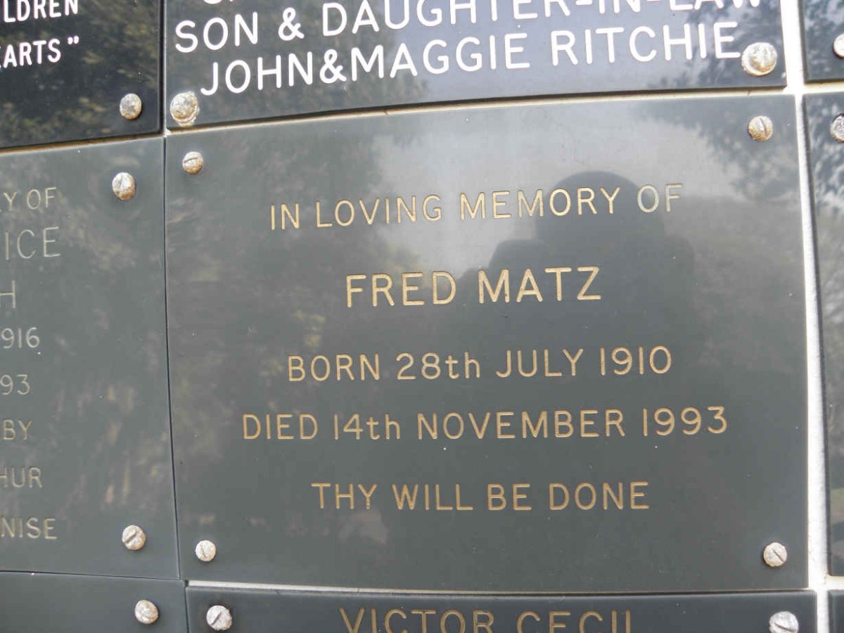 MATZ Fred 1910-1993