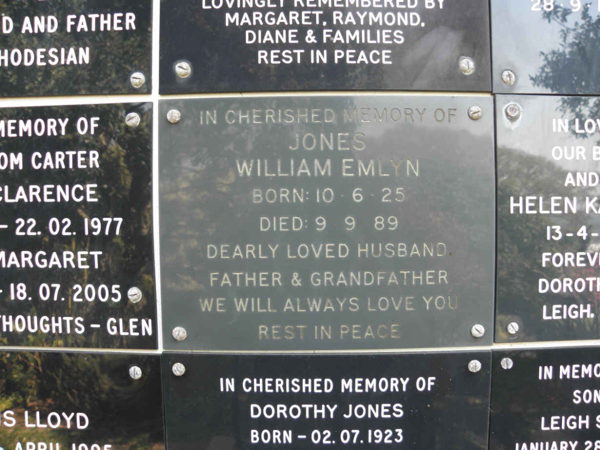 JONES William Emlyn ??25-??89