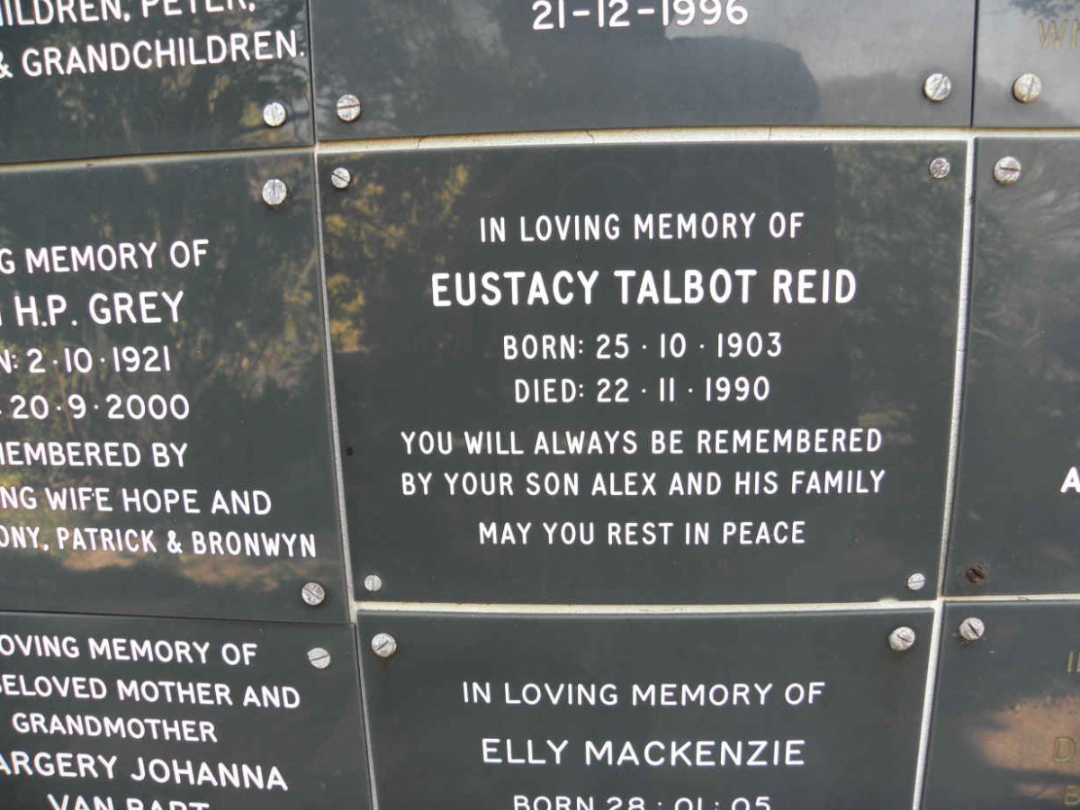 REID Eustacy Talbot 1903-1990