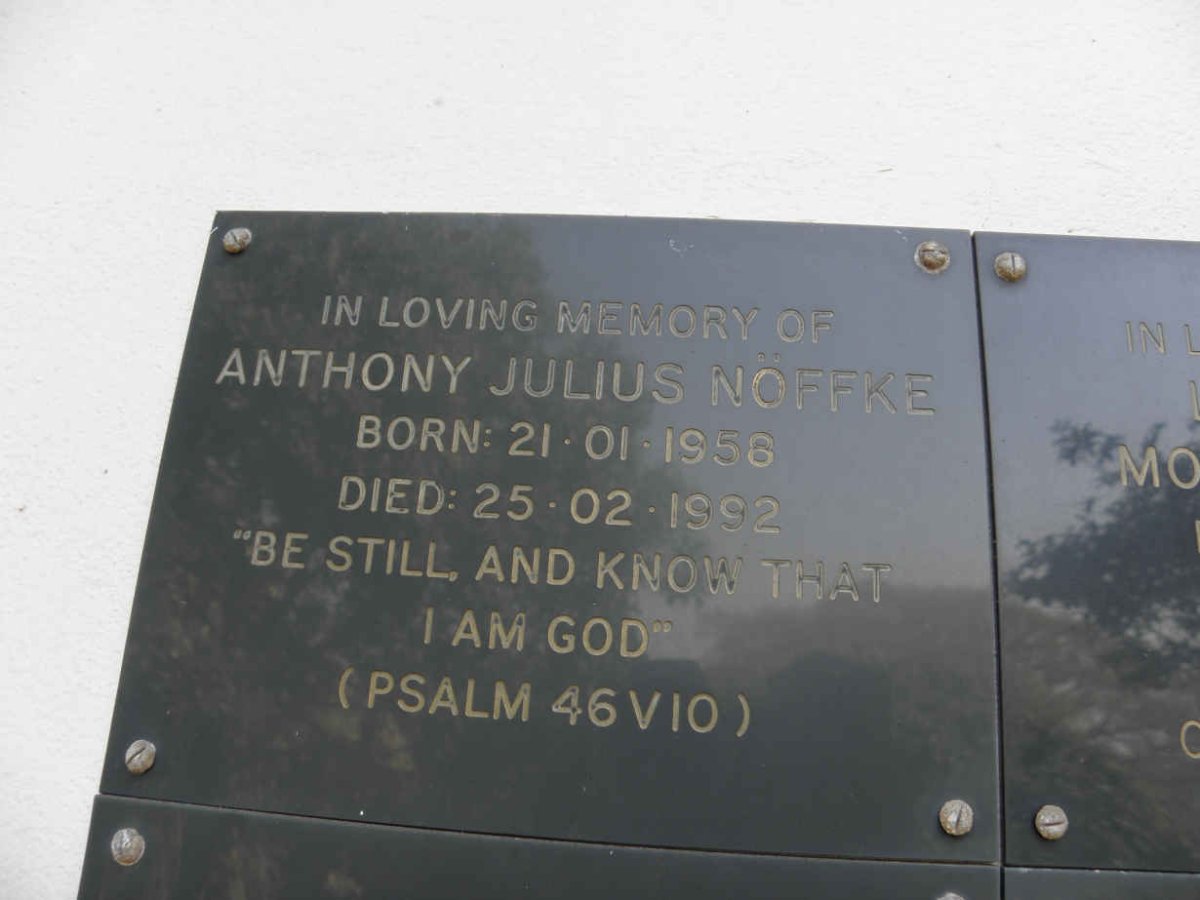 NÖFFKE Anthony Julius 1956-1992