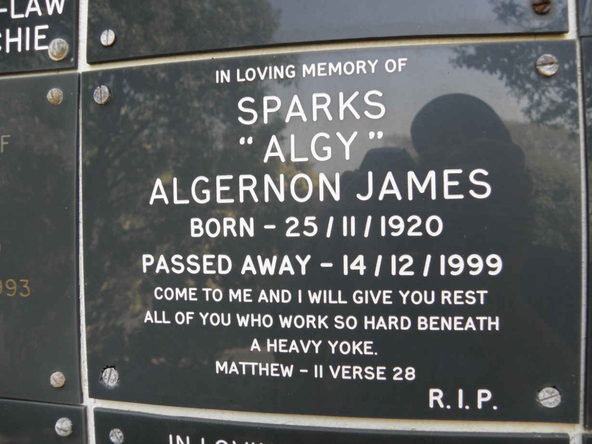 SPARKS Algernon James 1920-1999