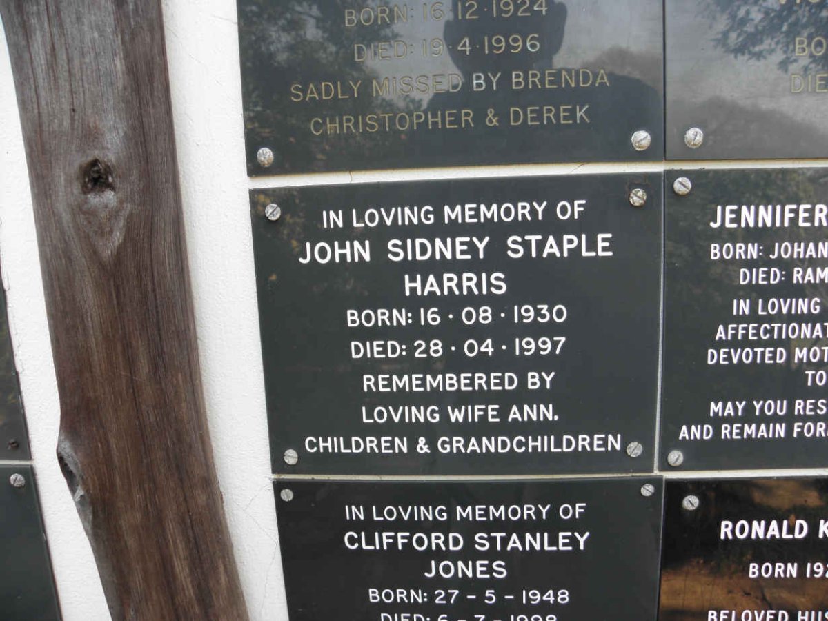 HARRIS John Sidney Stapel 1930-1997