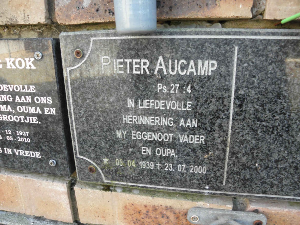 AUCAMP Pieter 1939-2000