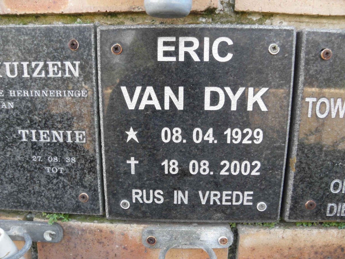 DYK Eric, van 1929-2002