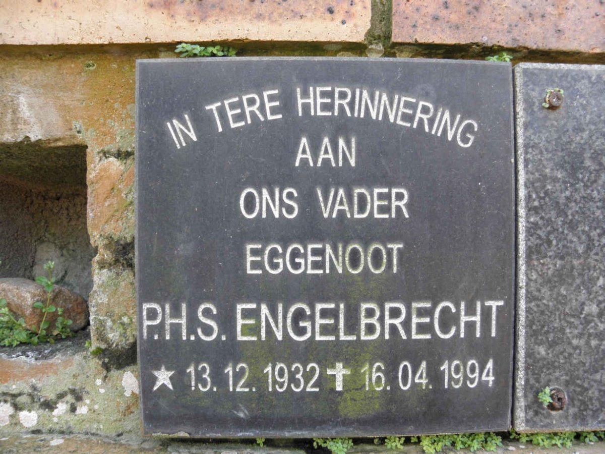 ENGELBRECHT P.H.S. 1932-1994