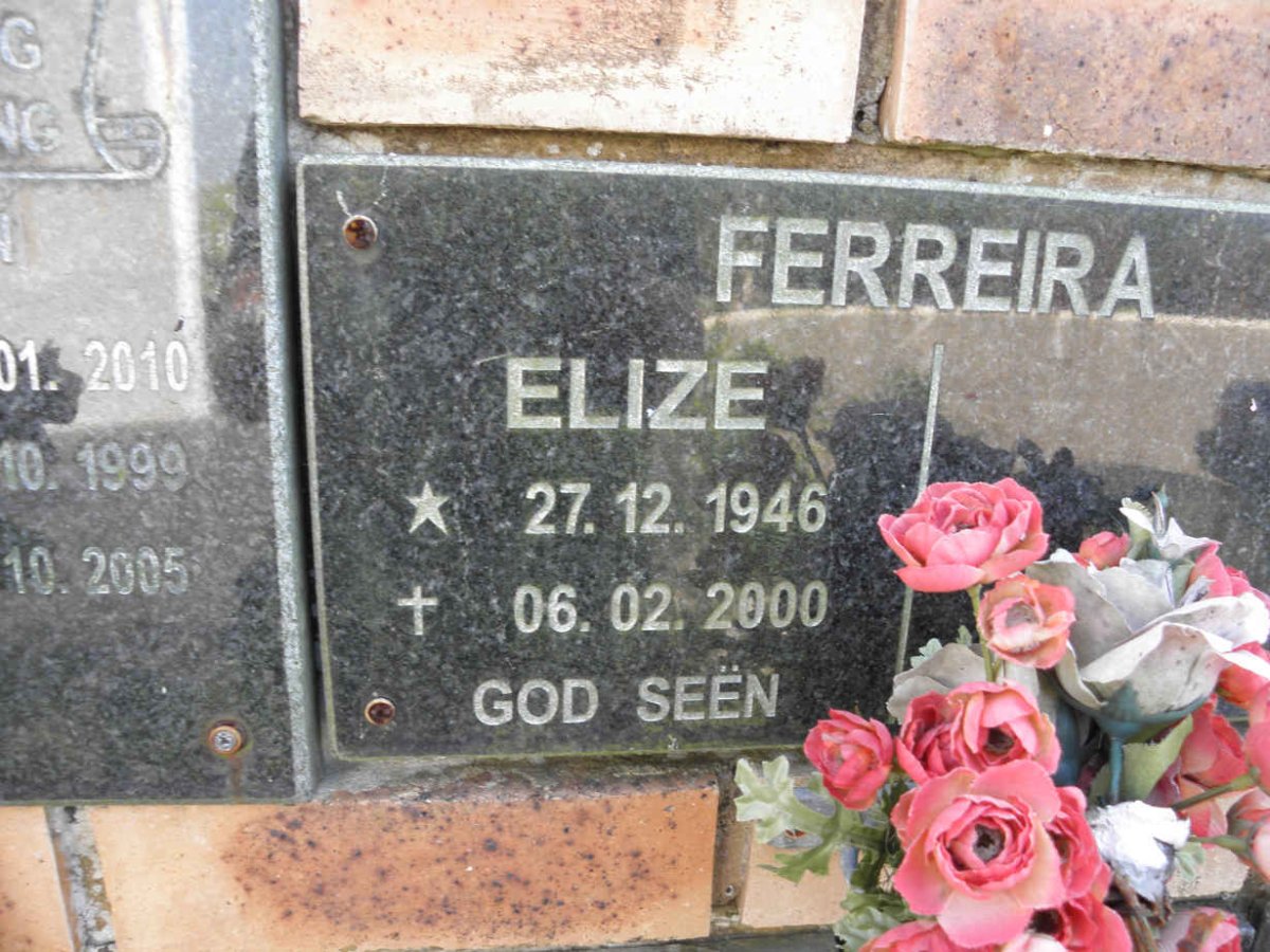 FERREIRA Elize 1946-2000