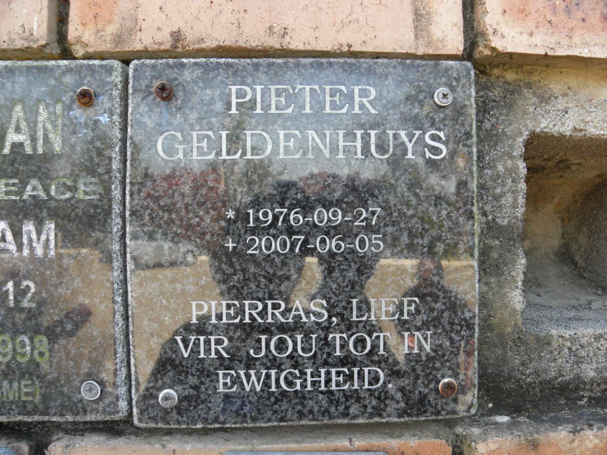 GELDENHUYS Pieter 1976-2007